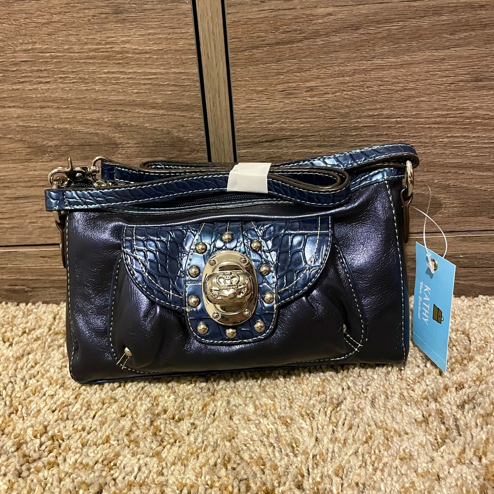 Kathy Van Zeeland Dark Navy Crossbody